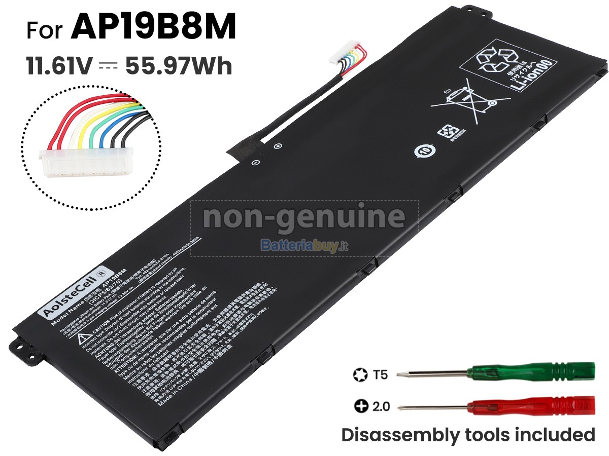Batteria per Acer Chromebook CB515-1WT-32RB