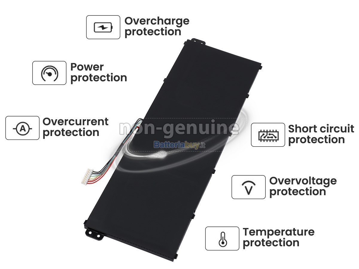Batteria per Acer Chromebook CB514-1WT-37VS