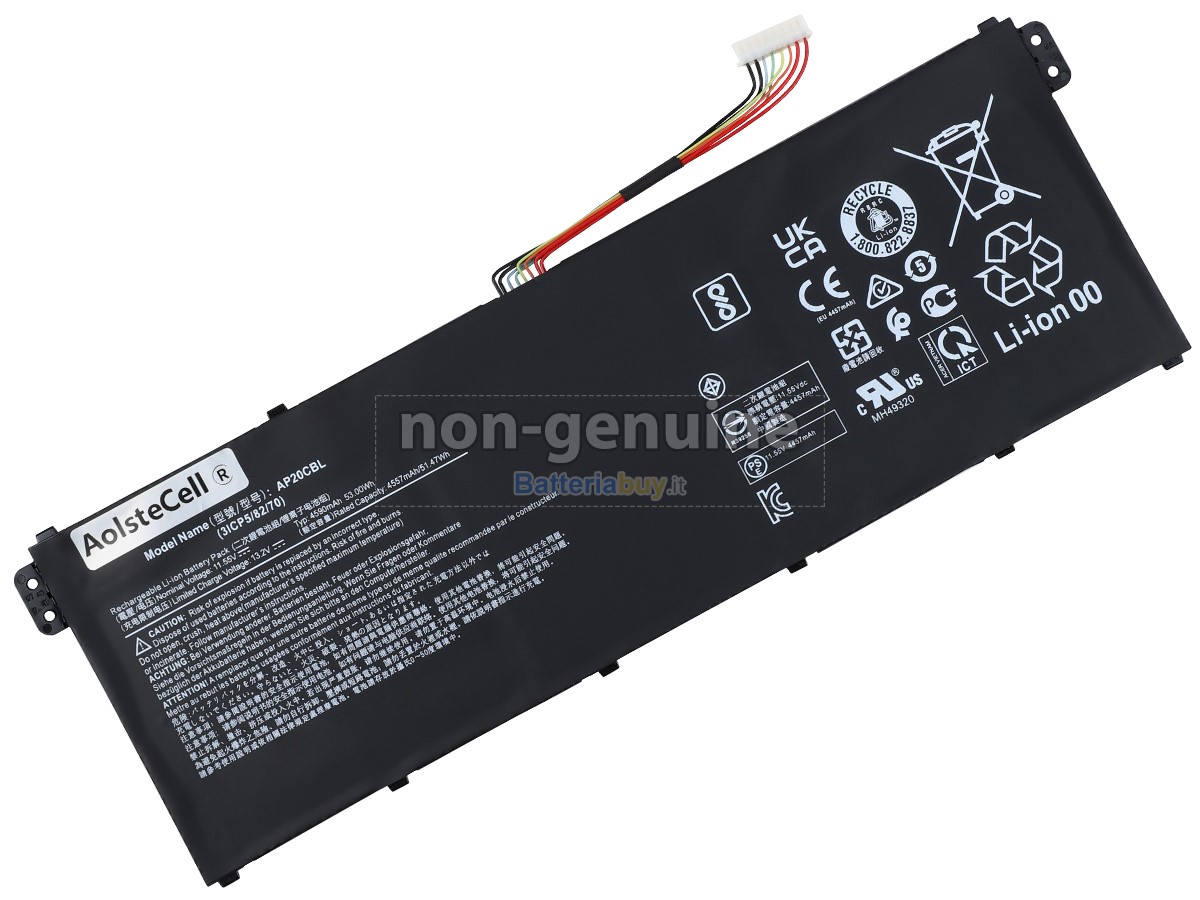 Batteria per Acer Chromebook CB514-1WT-37VS