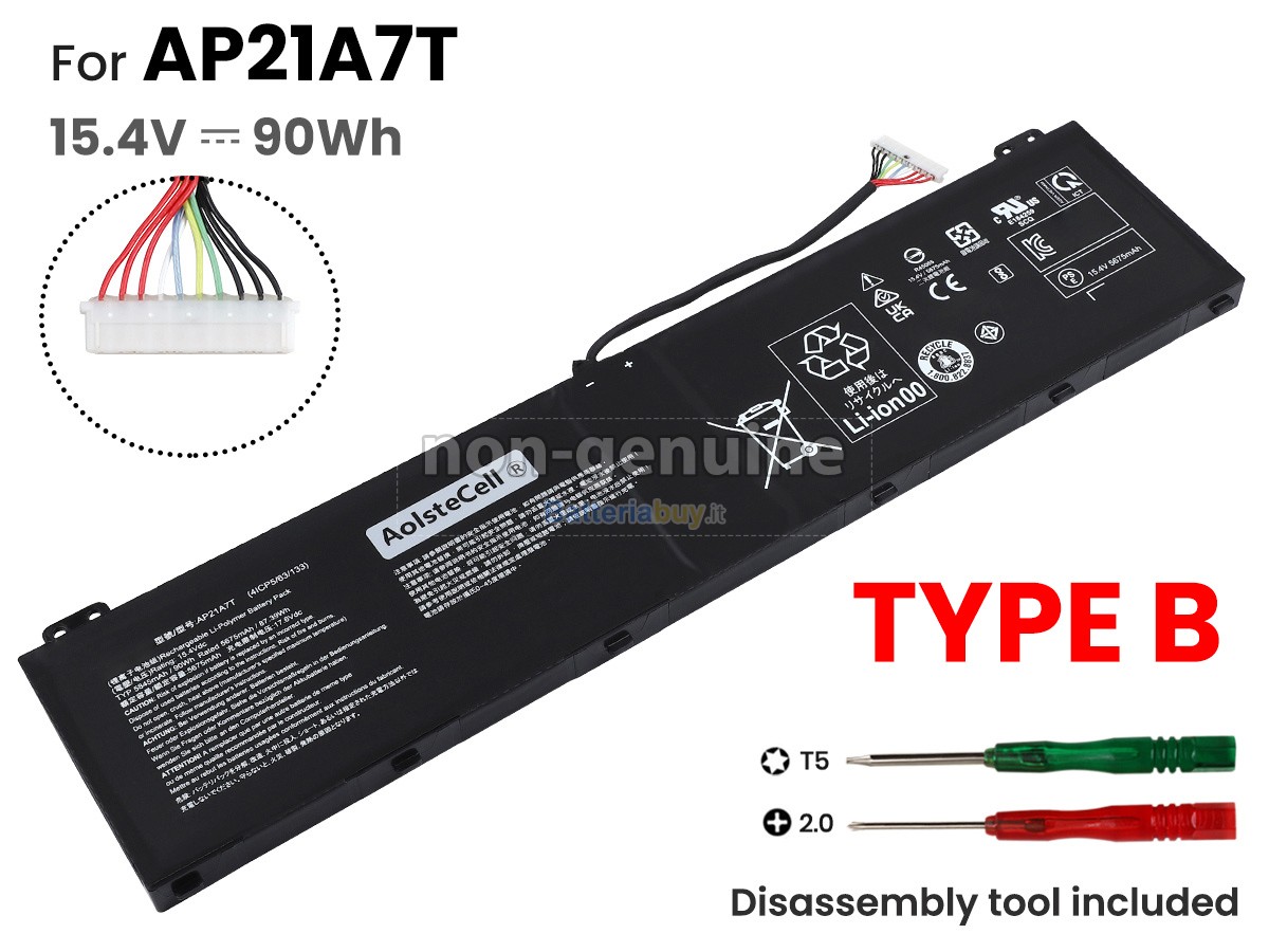 Batteria per Acer NITRO 16 AN16-51-56VR