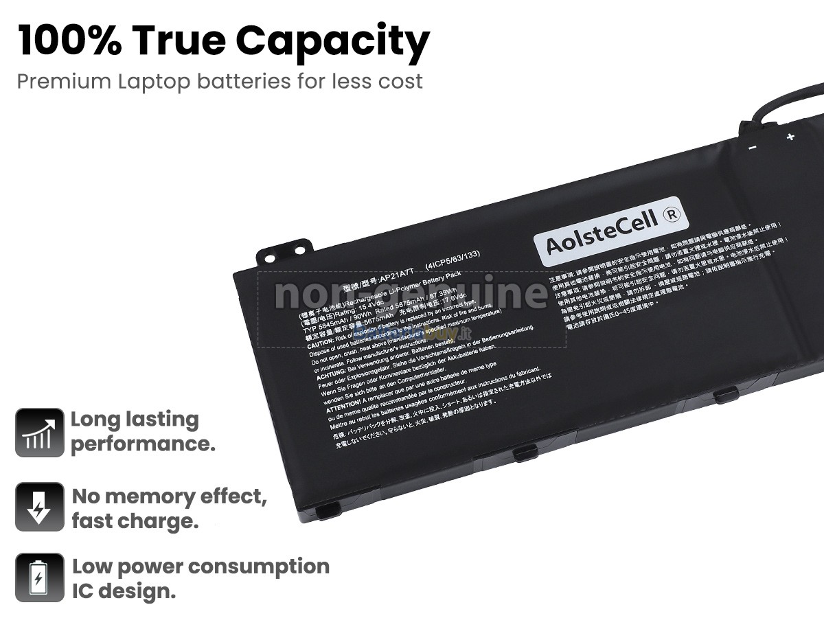 Batteria per Acer NITRO 16 AN16-51-56VR