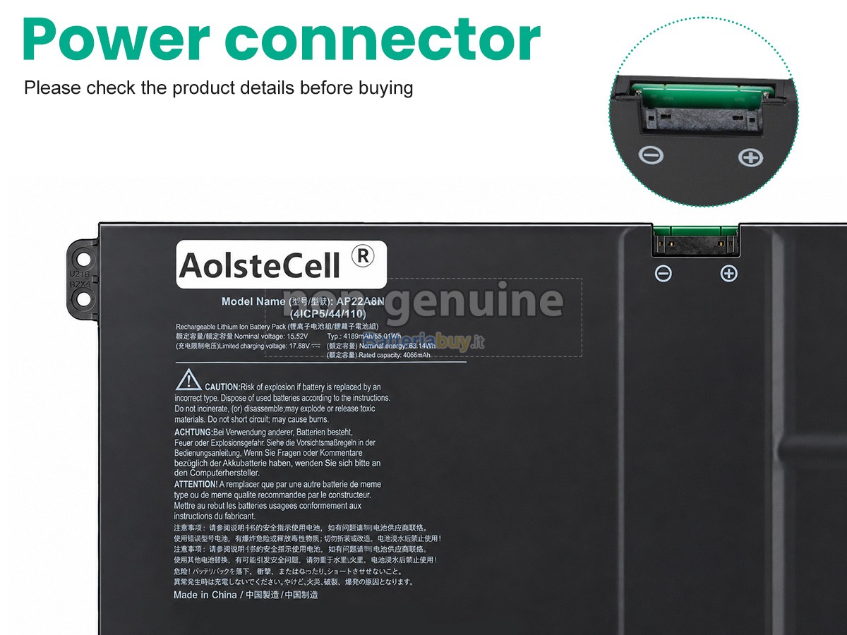 Batteria per Acer SWIFT 14 AI SF14-61T