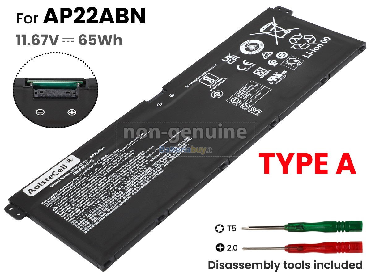 Batteria per Acer SWIFT GO 14 SFG14-41-R5AL