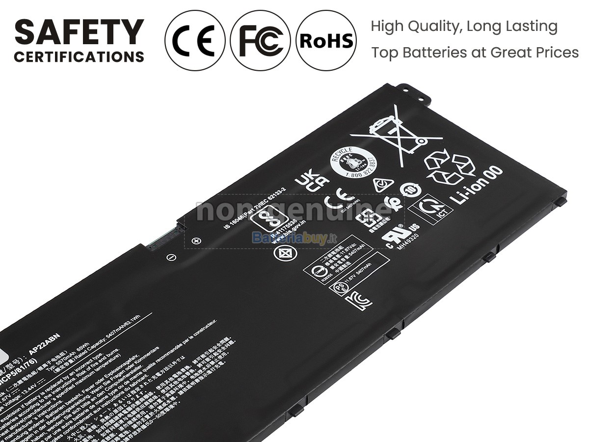 Batteria per Acer SWIFT GO 14 SFG14-41-R5AL