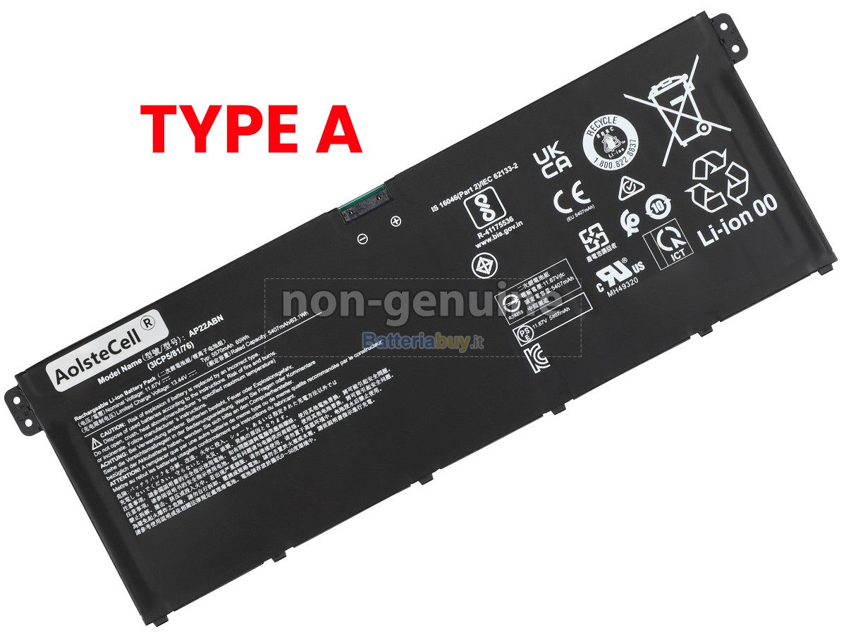 Batteria per Acer SWIFT GO 14 SFG14-41-R5AL