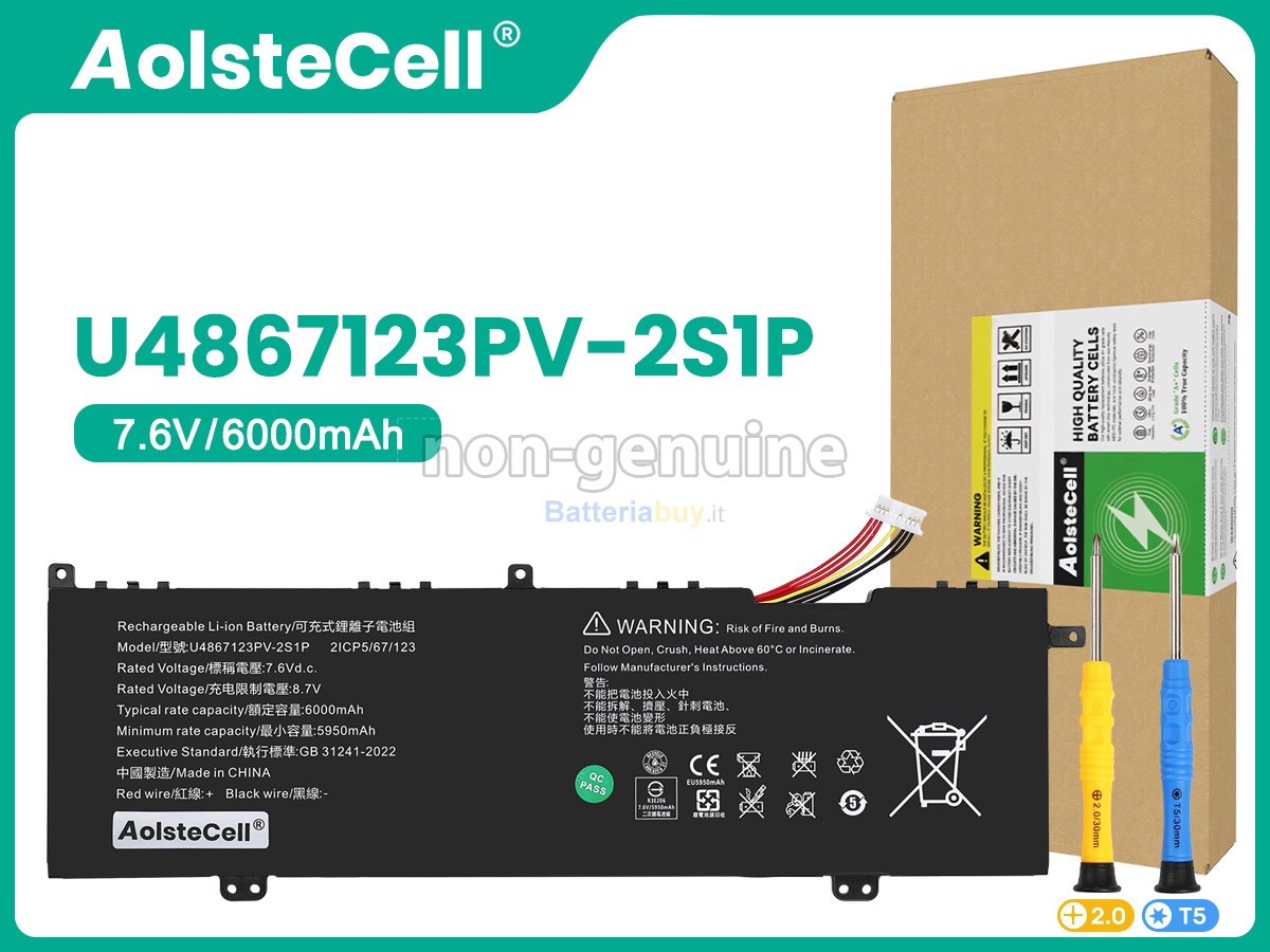 Batteria per Acer U4867123PV-2S1P