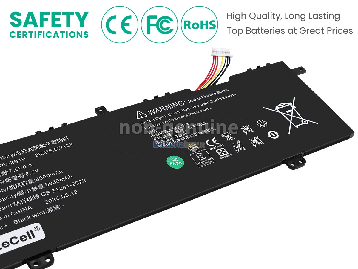 Batteria per Acer 4964121-2S1P