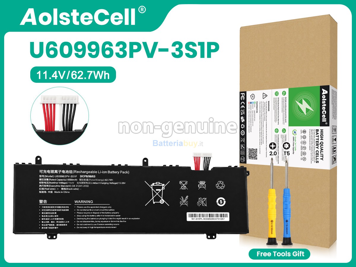 Batteria per Acer U609963PV-3S1P