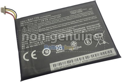 2640mAh Acer Iconia Tab B1-A71 TabLE Batteria