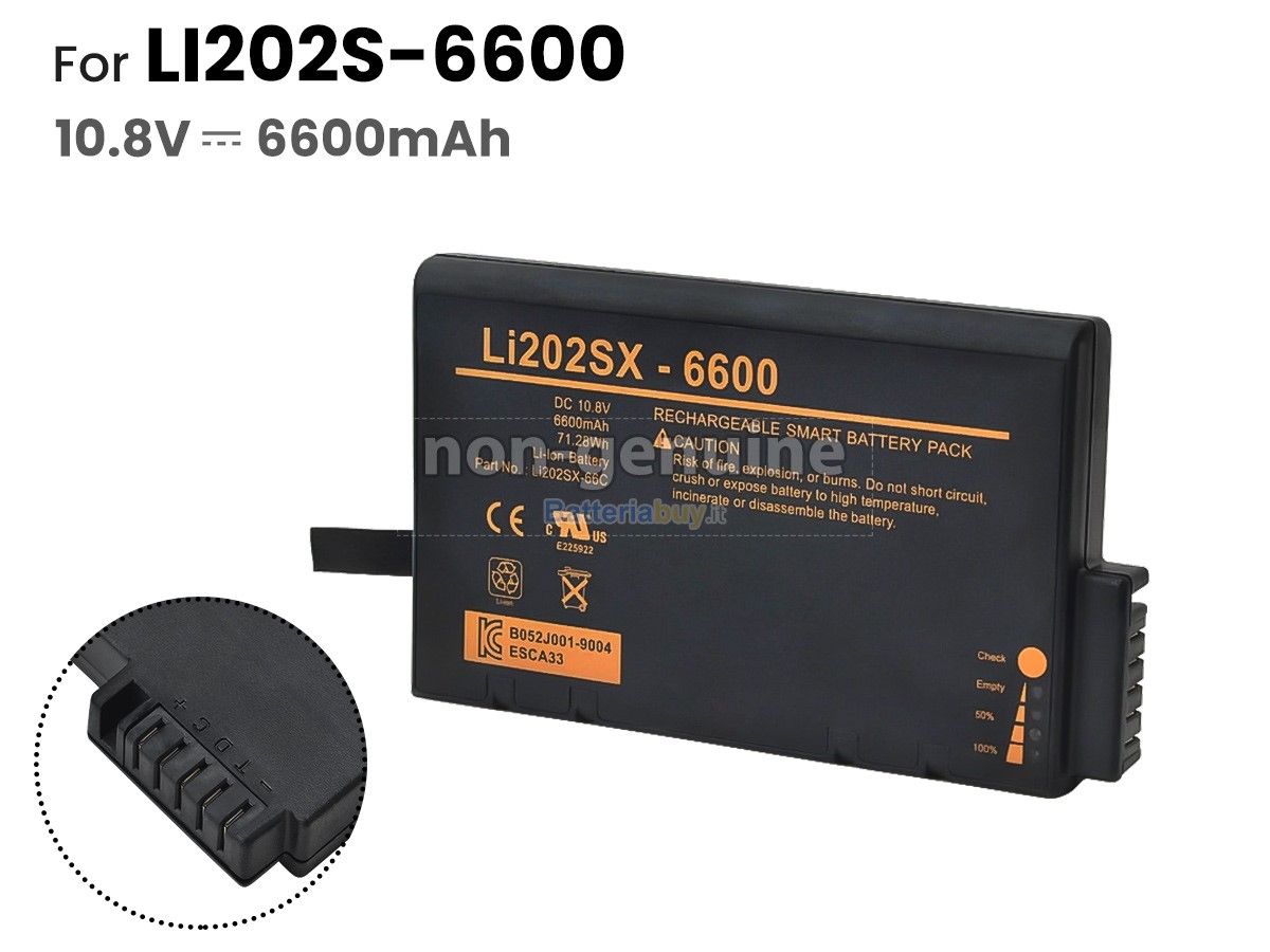 Batteria per Agilent LI202S-6600