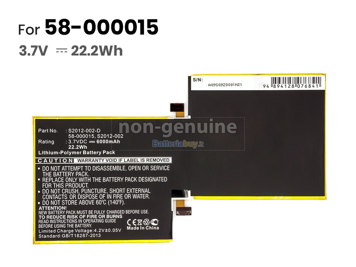 Batteria per Amazon KINDLE FIRE HD 8.9 INCH