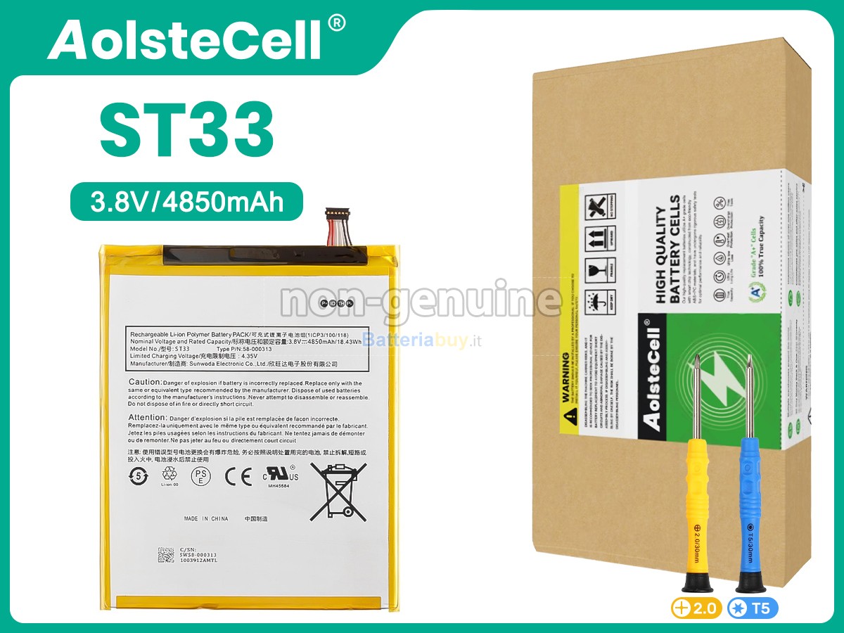 Batteria per Amazon FIRE HD 8 TABLET K72LL4 2020