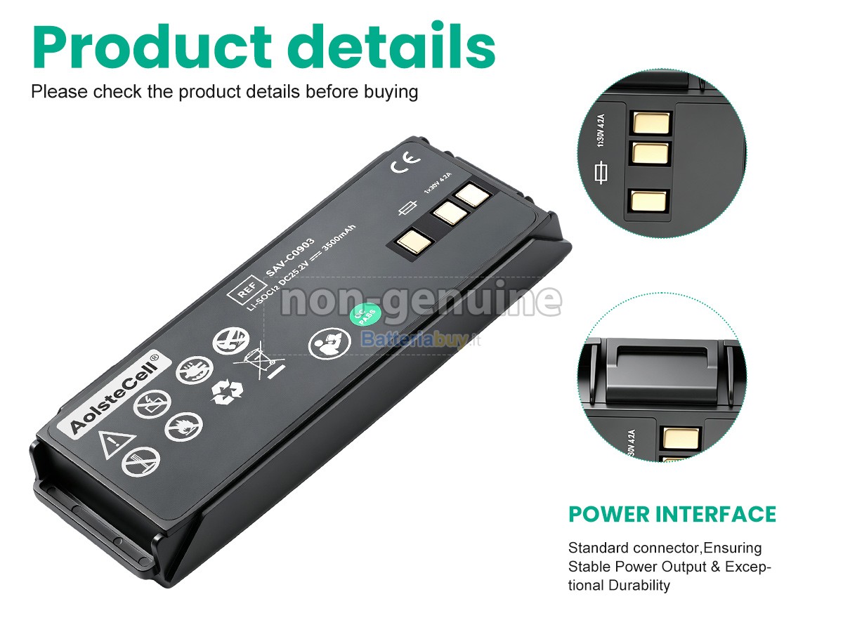 Batteria per AMI Italia SAVER ONE DEFIBRILLATOR