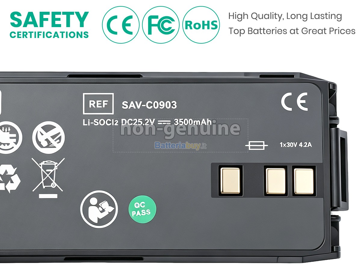 Batteria per AMI Italia SAVER ONE DEFIBRILLATOR