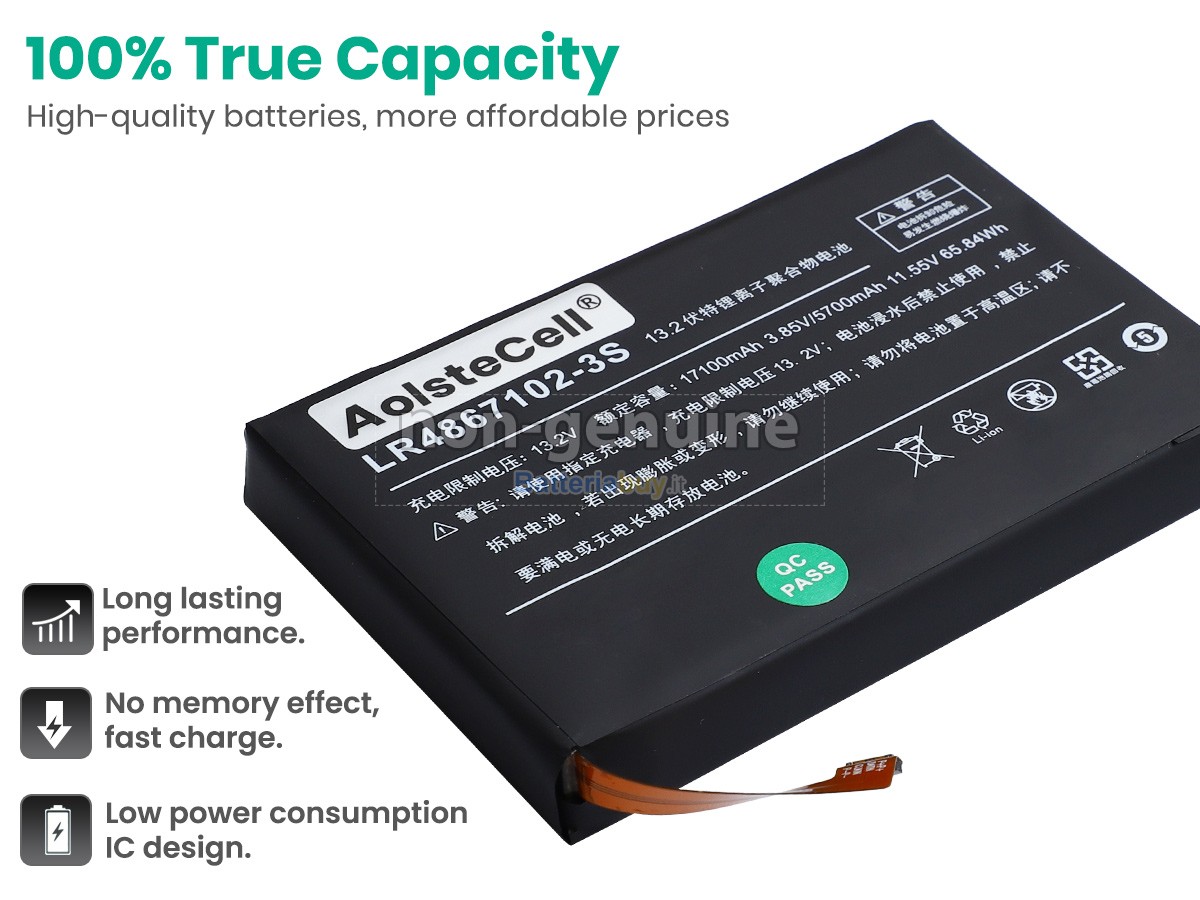 Batteria per AOKZOE LR4867102-3S
