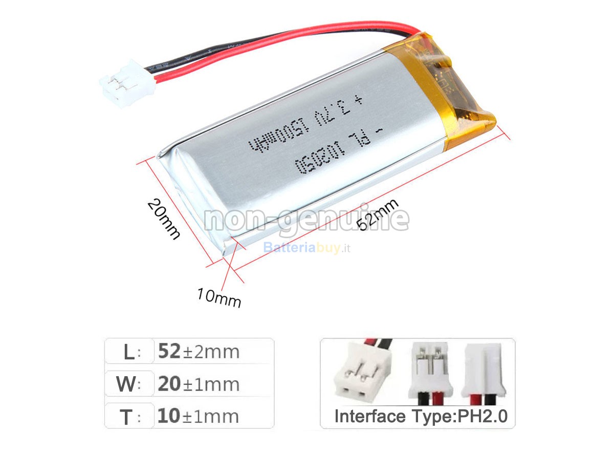 Batteria per AolsteCell 102050
