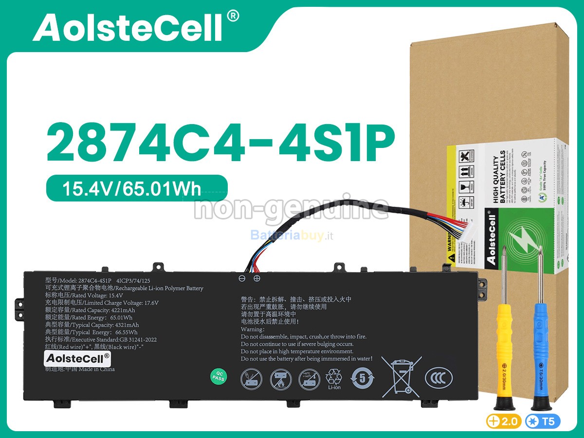 Batteria per AolsteCell 2874C4-4S1P