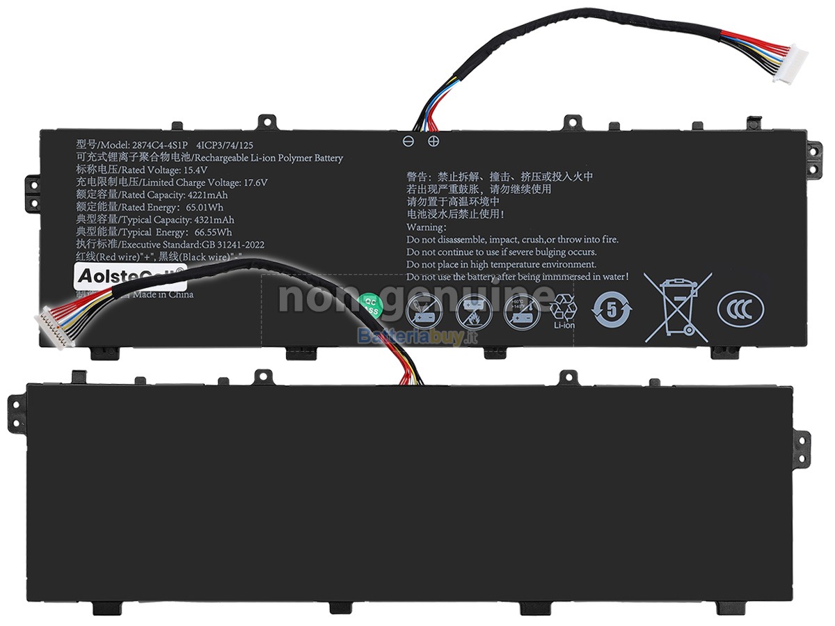 Batteria per AolsteCell 2874C4-4S1P