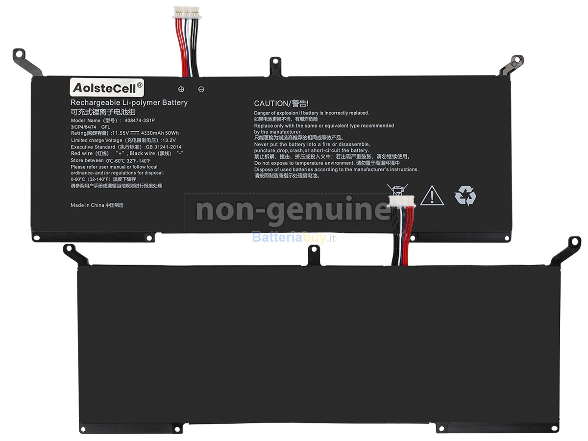 Batteria per AolsteCell 408474-3S1P
