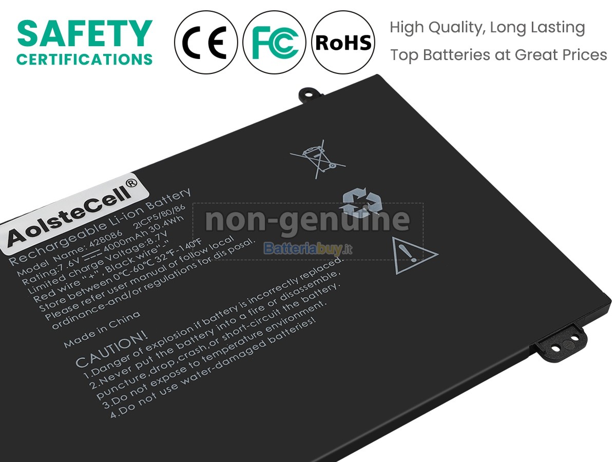 Batteria per AolsteCell 428086