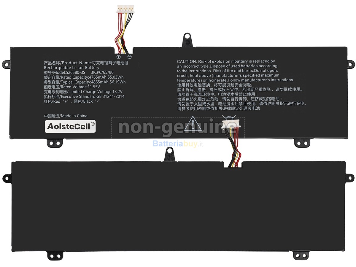 Batteria per AolsteCell 526580-3S