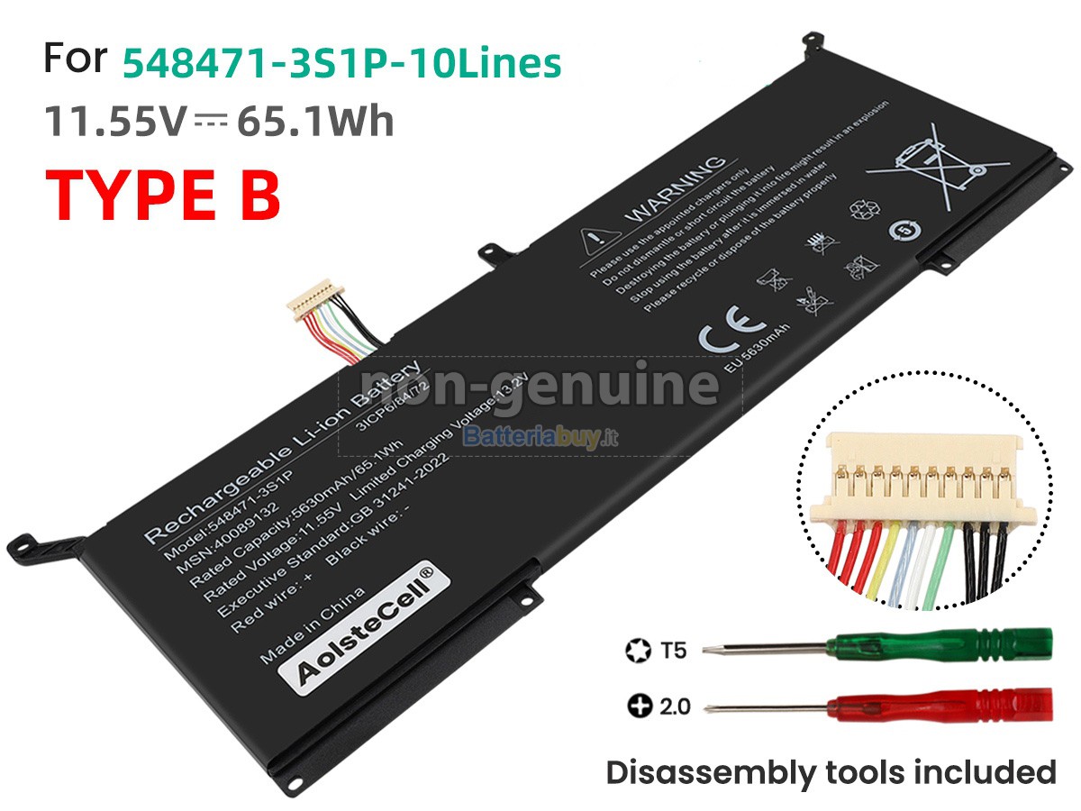 Batteria per AolsteCell GFFD326