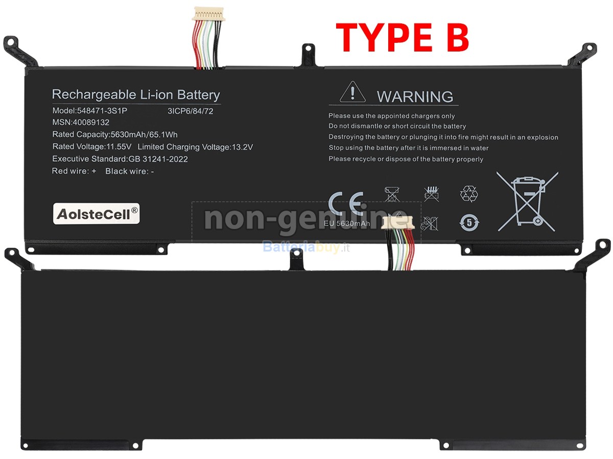 Batteria per AolsteCell GFFD326
