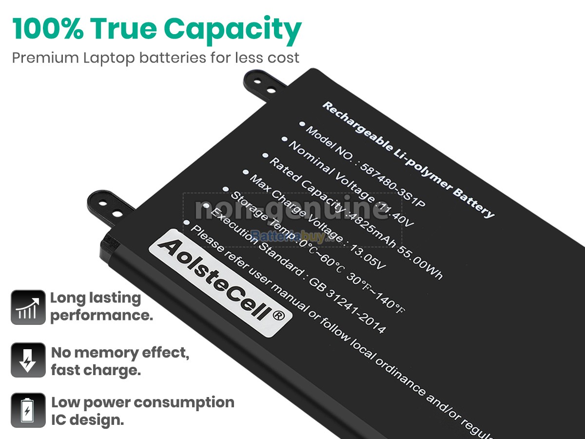 Batteria per AolsteCell 587480-3S1P
