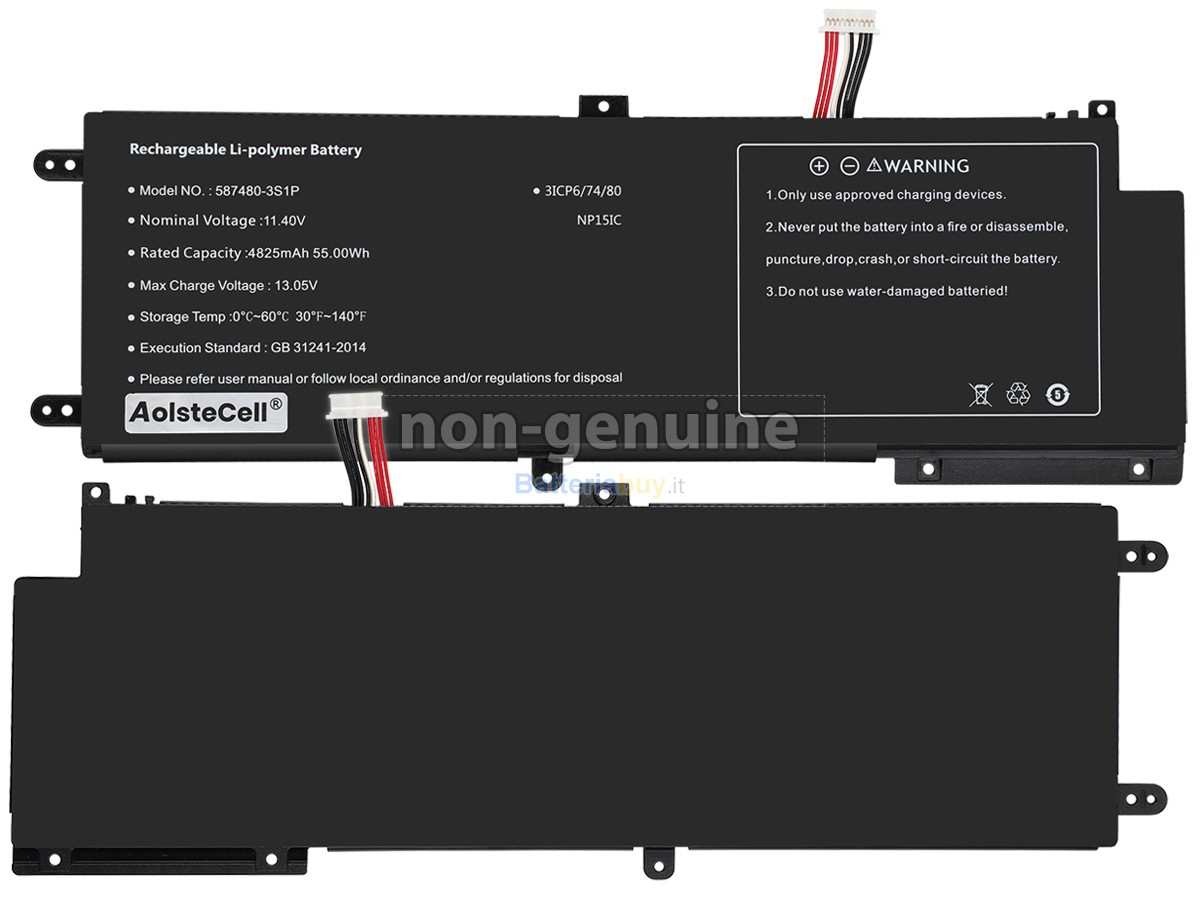 Batteria per AolsteCell 587480-3S1P