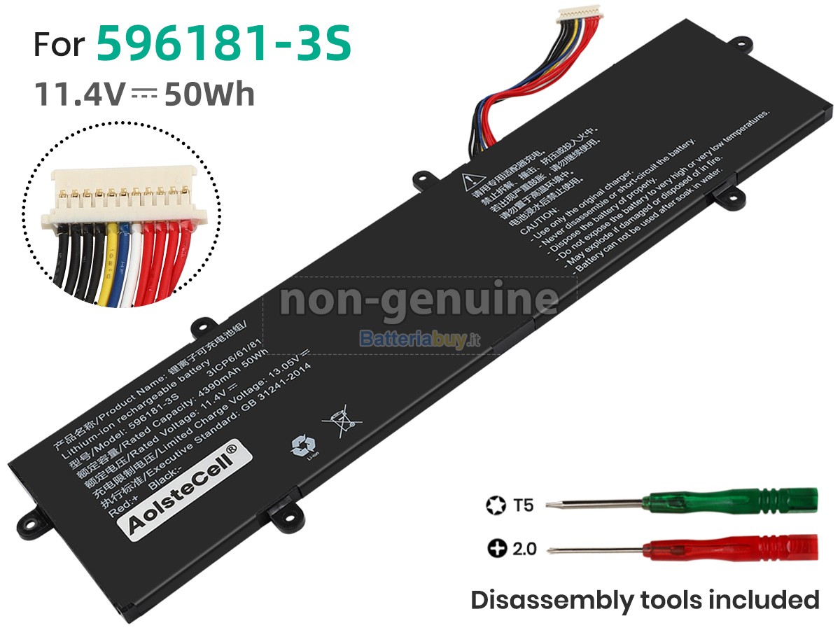 Batteria per AolsteCell 596181-3S
