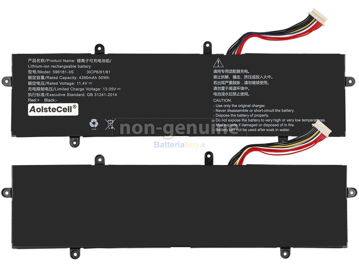 Batteria per AolsteCell 596181-3S
