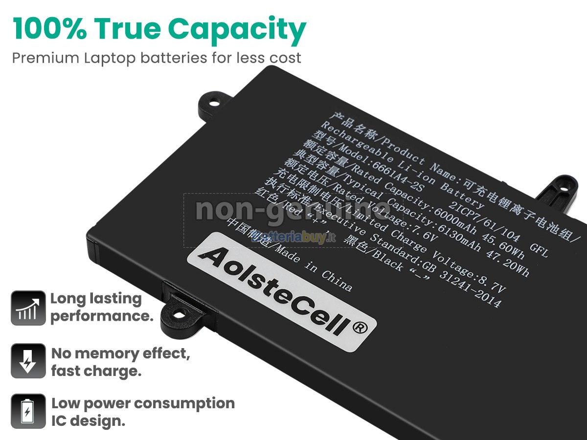Batteria per AolsteCell 6661A4-2S