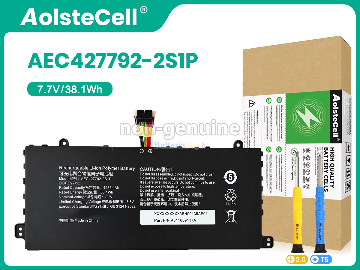 Batteria per AolsteCell AEC427792-2S1P