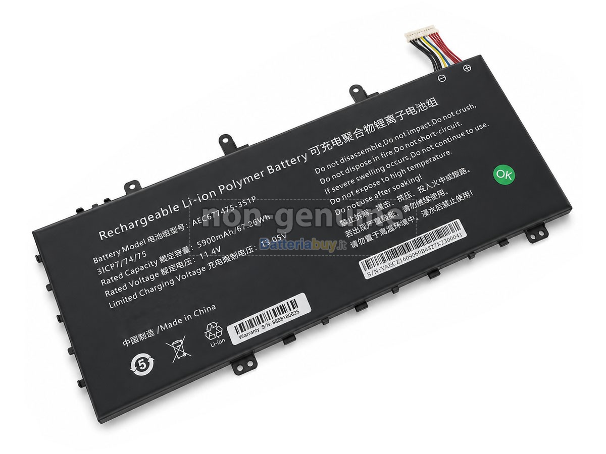 Batteria per AolsteCell AEC677475-3S1P