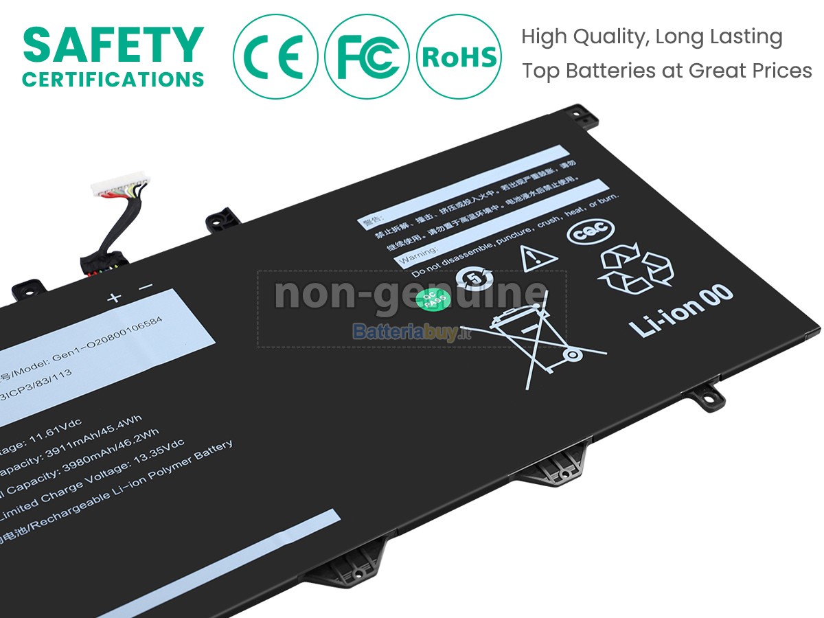 Batteria per AolsteCell GEN1-O20800106584