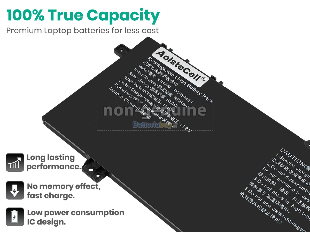 Batteria per AolsteCell N16LM0