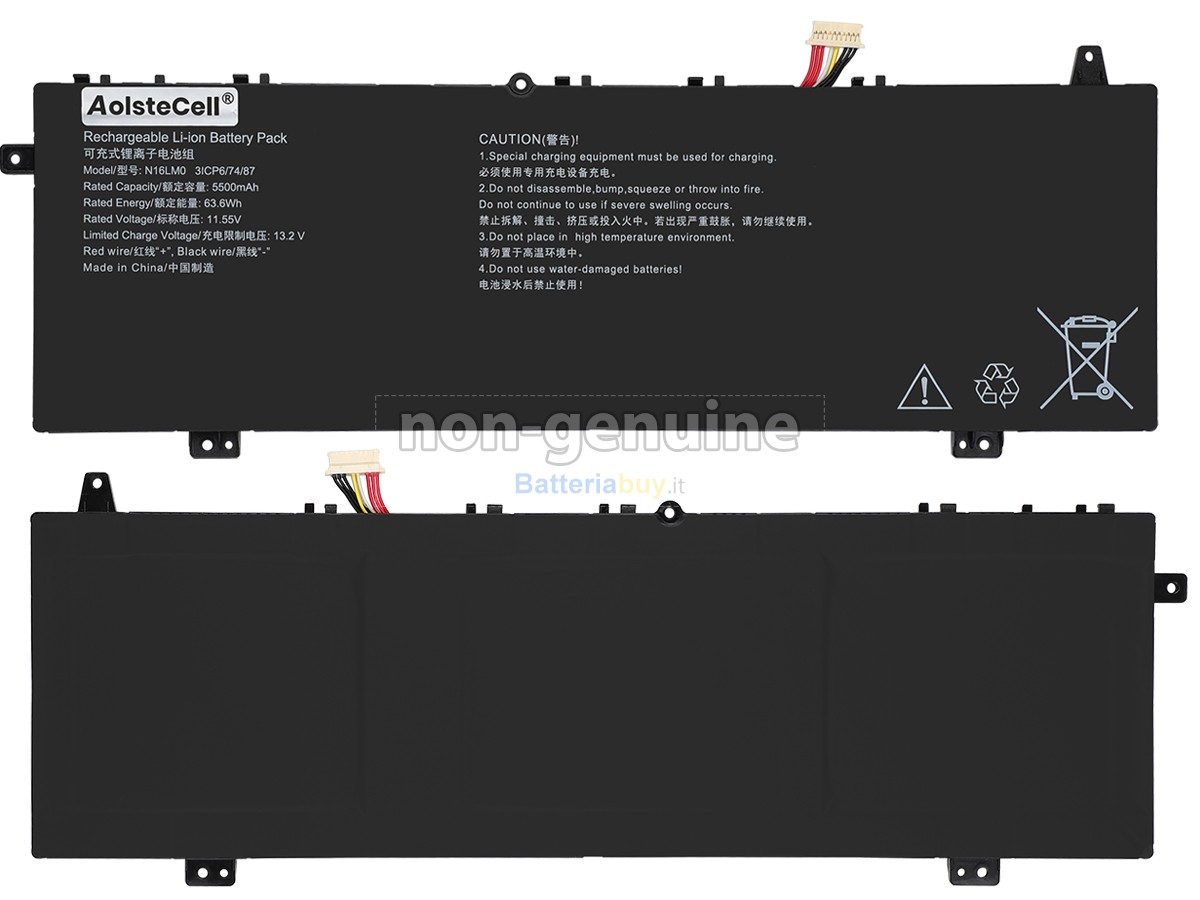 Batteria per AolsteCell N16LM0