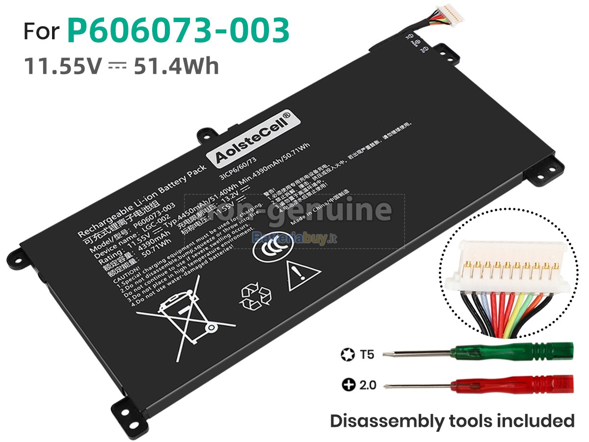 Batteria per AolsteCell P606073-003
