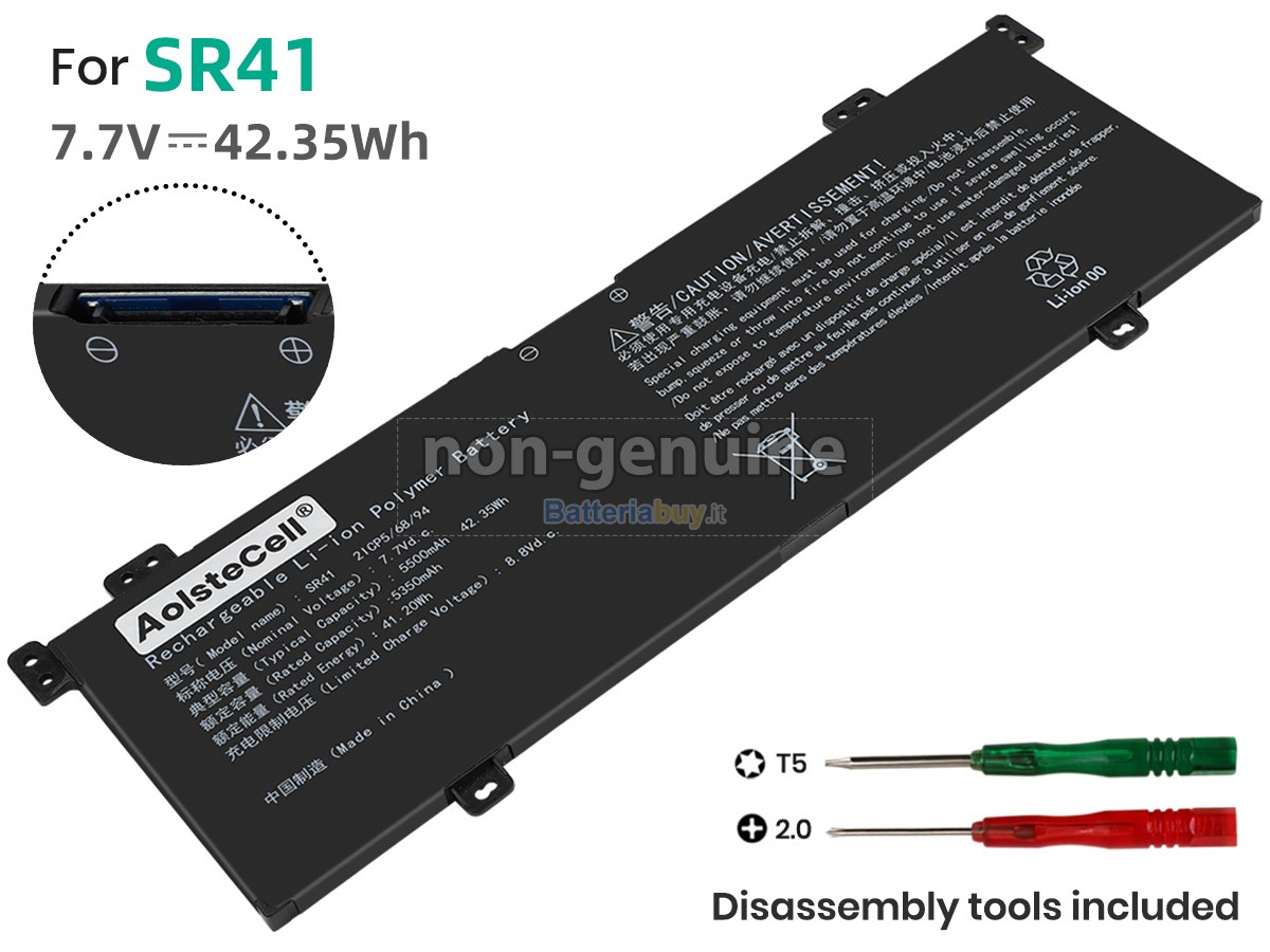 Batteria per AolsteCell SR41