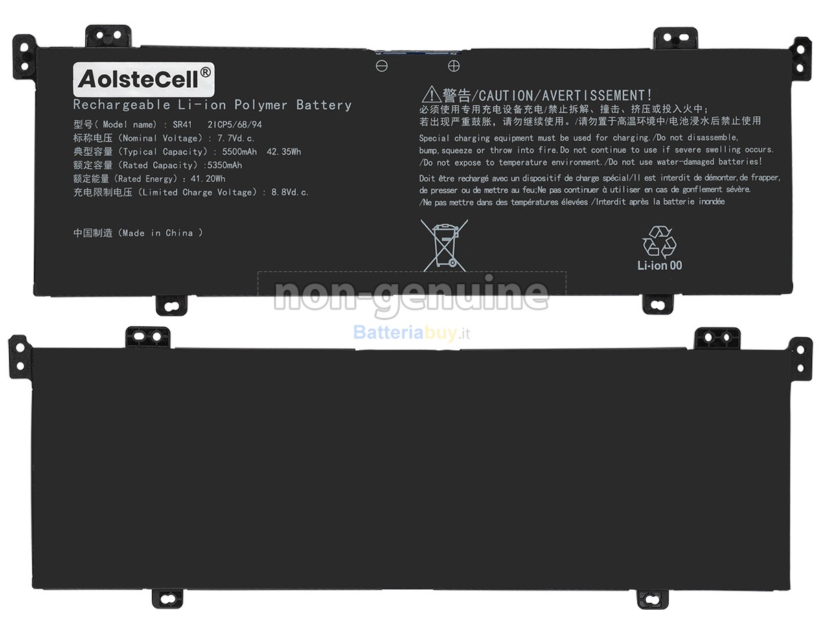 Batteria per AolsteCell SR41