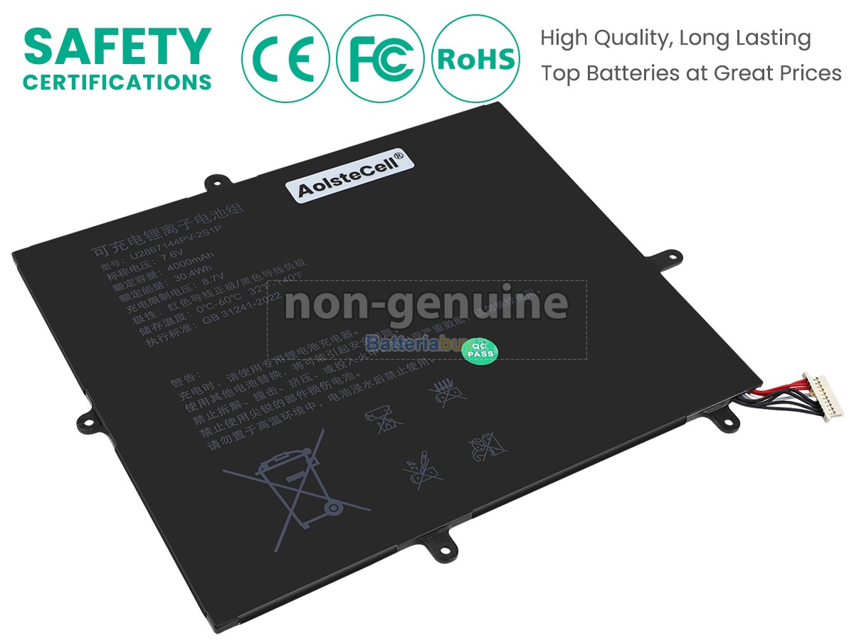 Batteria per AolsteCell U2867144PV-2S1P