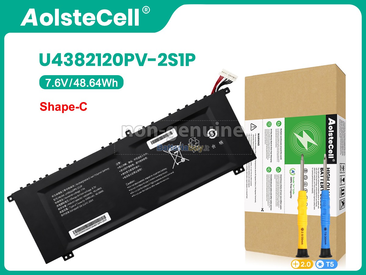 Batteria per AolsteCell U4382120PV-2S1P