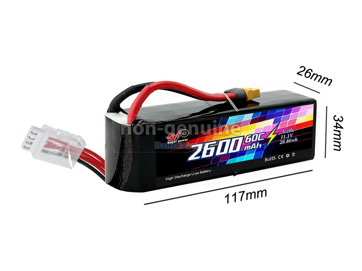 Batteria per AolsteCell 11.1V 2600MAH 60C XT60