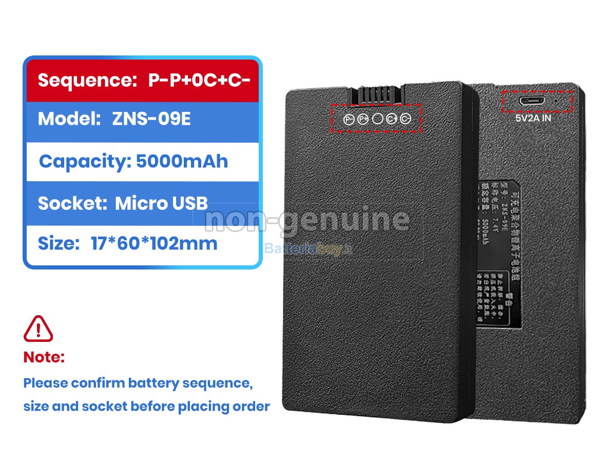 Batteria per AolsteCell ZNS-09E