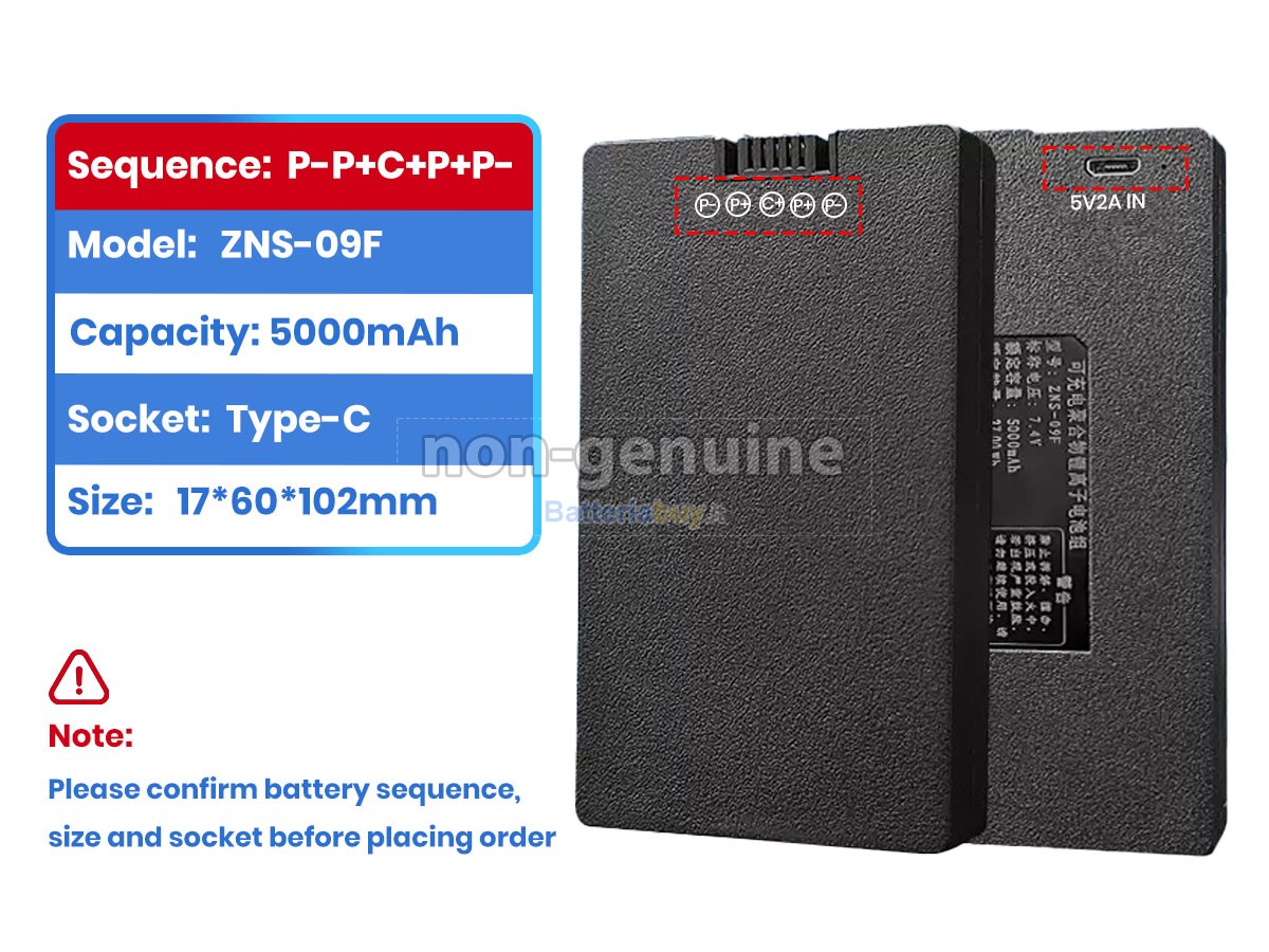 Batteria per AolsteCell ZNS-09F1