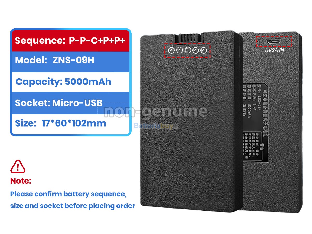 Batteria per AolsteCell ZNS-09H1