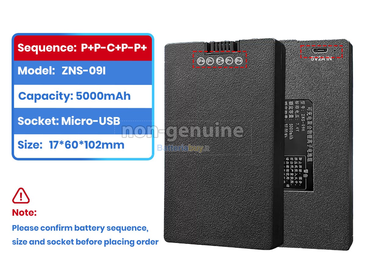 Batteria per AolsteCell ZNS-09I