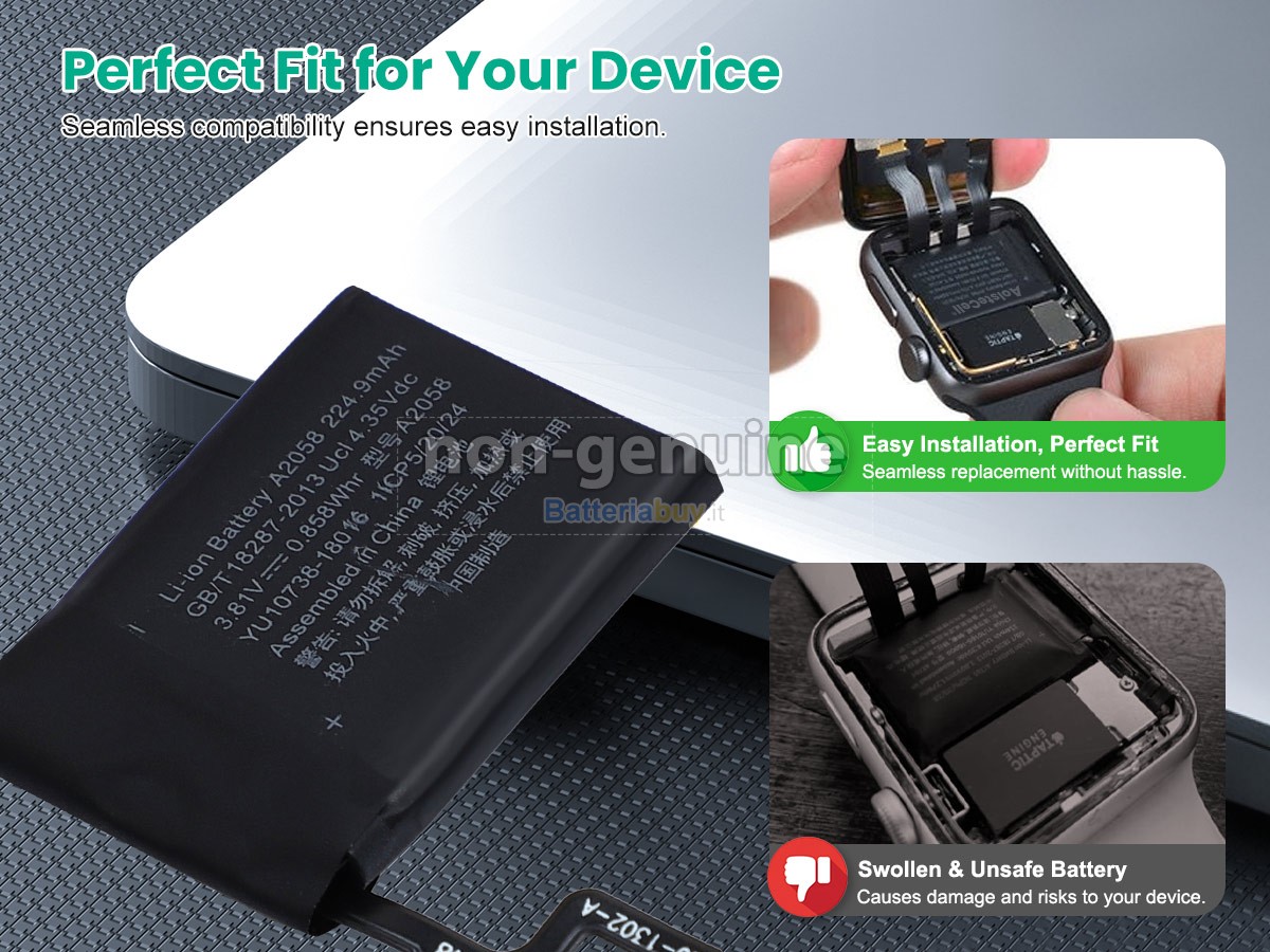 Batteria per Apple WATCH Series 4 NIKE+ LTE 40MM