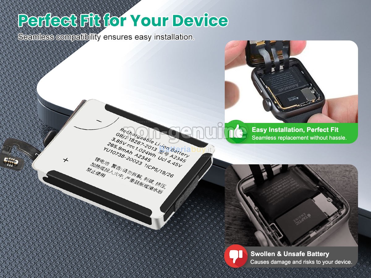 Batteria per Apple WATCH Series6 GPS +CELLULAR 40MM