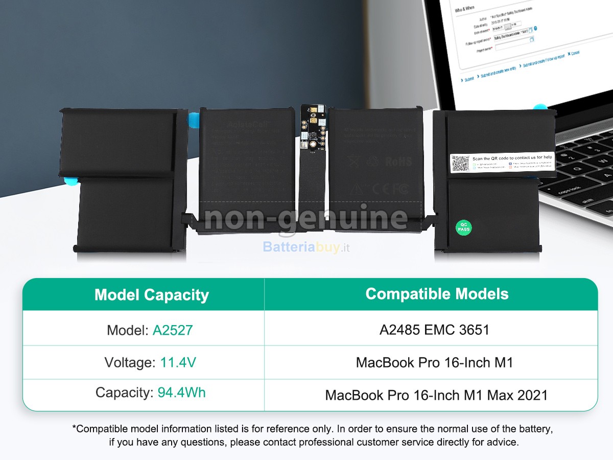 Batteria per Apple MK183LL/A